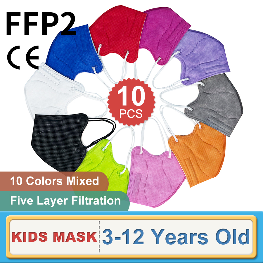 Sheet Face Mask Pack - 10PCS 어린이 FFP2 페이스 마스크 KN95