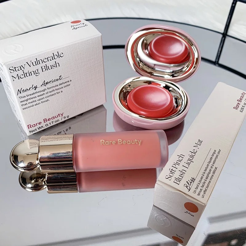 Huda Beauty Makeup Mini Kit - 레어 뷰티 리퀴드 블러쉬 내추럴 글로우&브론저