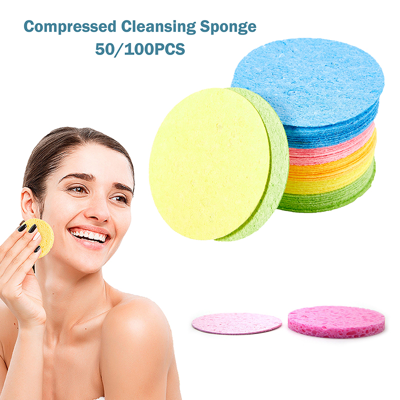 Beauty Makeup Store - 50/100Pcs 압축 천연 셀룰로오스 페이셜 클렌징