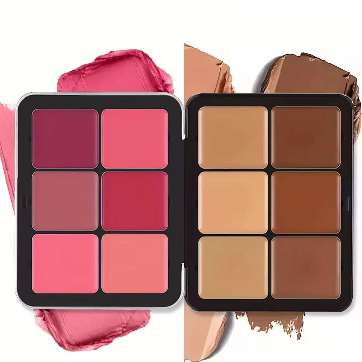 Huda Beauty Makeup Mini Kit - 12색 컨실러 및 블러셔 팔레트 매트