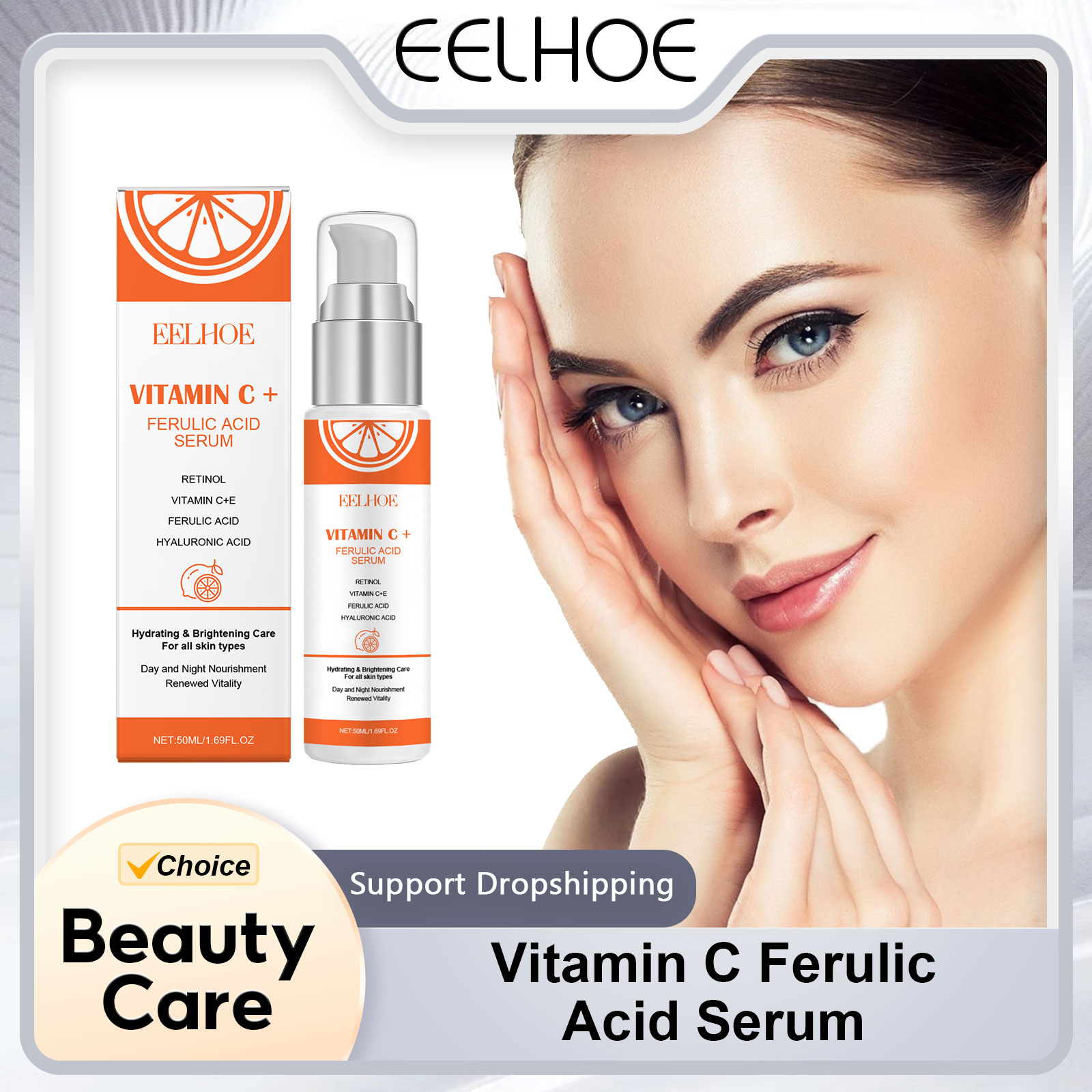 Vitamin C Serum Face - EELHOE 비타민 C E 페룰릭 산