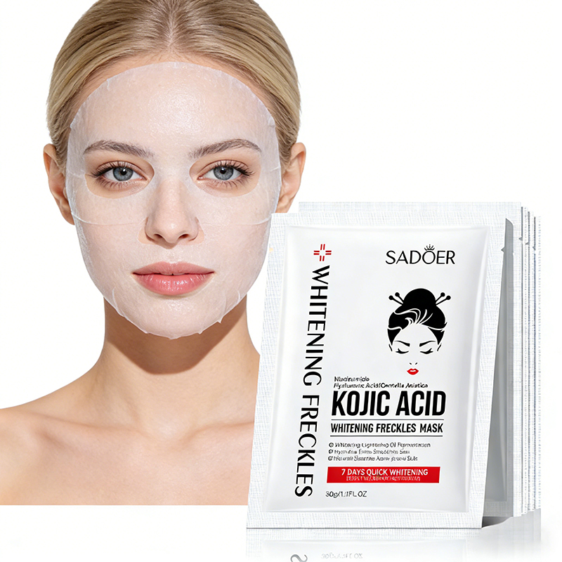 Sheet Face Mask Pack - 5pcs SADOER 코직산 페이스 마스크 모이스춰