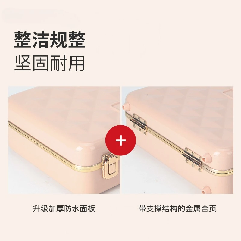 휴대용 LED 조명 화장품 보관함, 거울이 달린 다층  - Beauty Lab Makeup 리뷰 및 가격