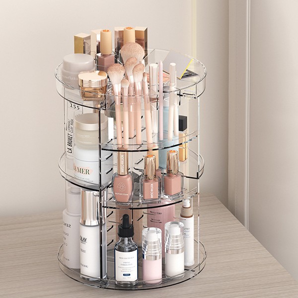 360도 회전식 화장품 보관함(조절 가능한 선반 포함) - Beauty Makeup Table 리뷰 및 가격