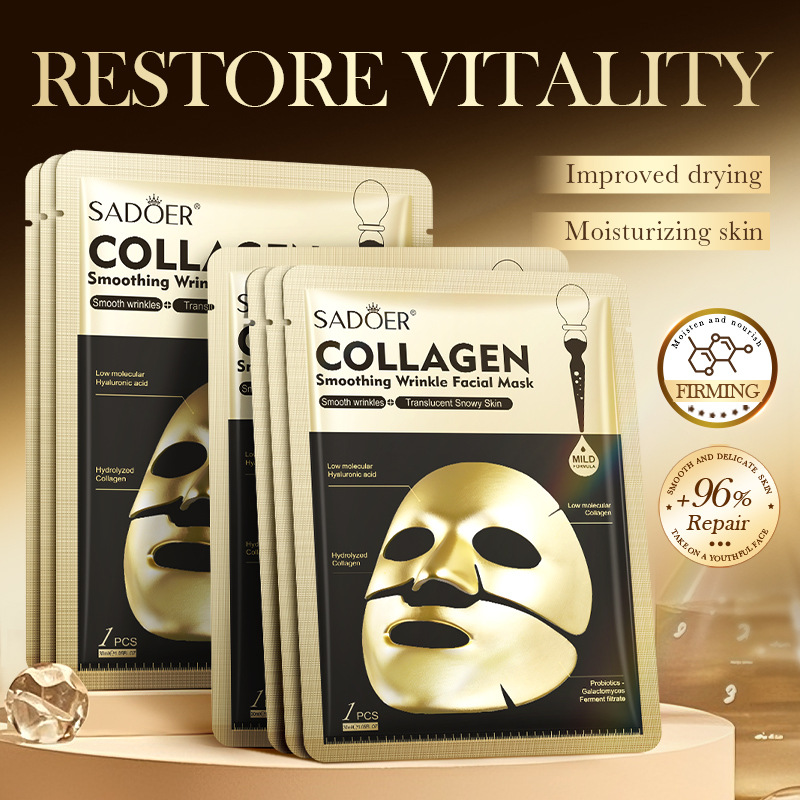 사도어 골든 콜라겐 페이셜 마스크 보습 안티에이징 주름 - Sheet Face Mask Pack 리뷰 및 가격