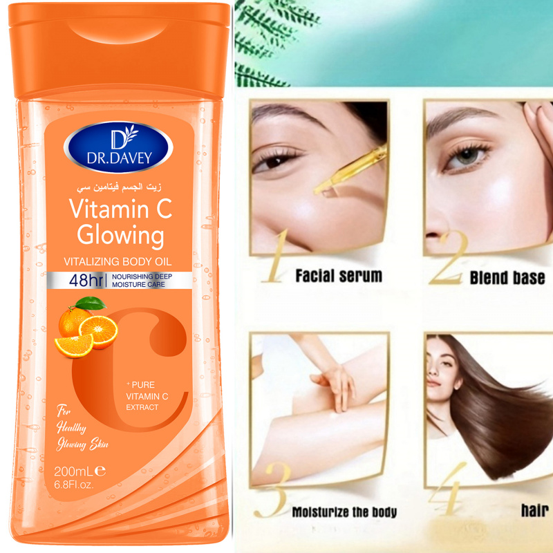 2PCS 200ml DR.DAVEY 비타민 C 바디 오 - Vitamin C Serum Face 리뷰 및 가격