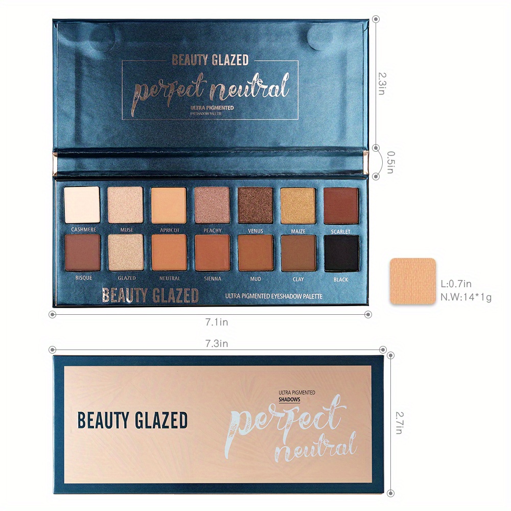 뷰티 글레이즈 14 색 아이 섀도우 팔레트 매트 하이  - Beauty Makeup Palette 리뷰 및 가격