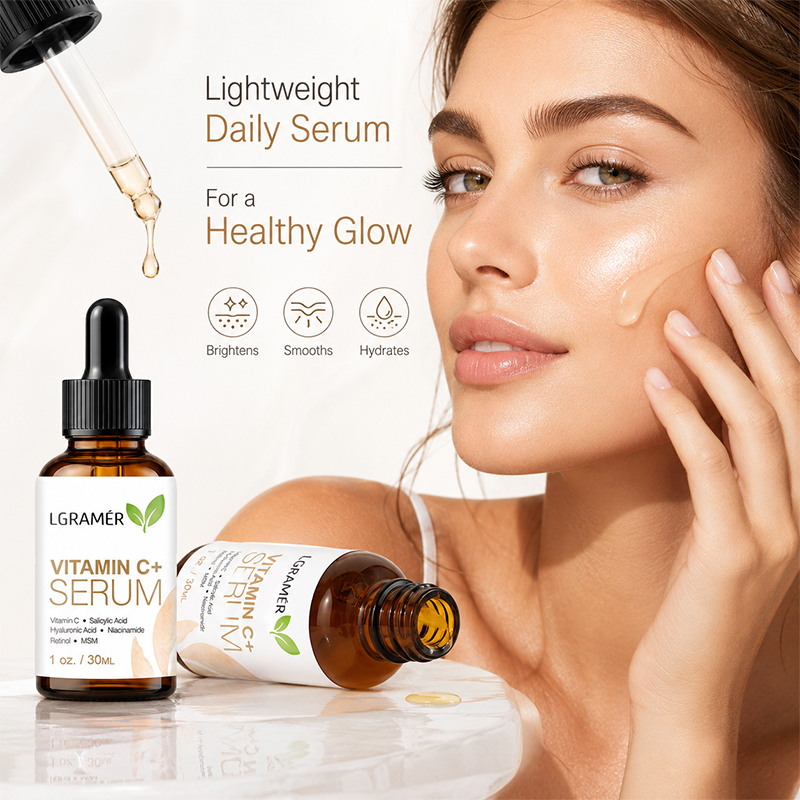 비타민 C+ 히알루론산 함유 브라이트닝 안티에이징 수분 - Vitamin C Serum Face 리뷰 및 가격