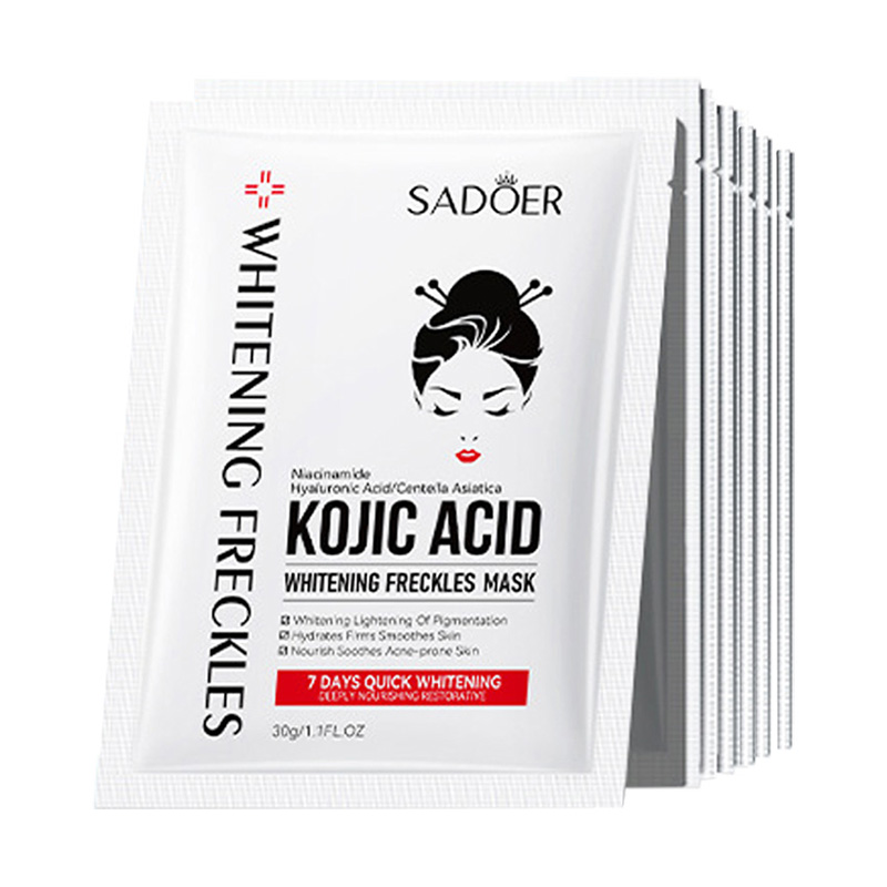 10pcs SADOER 코직산 페이셜 마스크 모이스춰  - Sheet Face Mask Pack 리뷰 및 가격