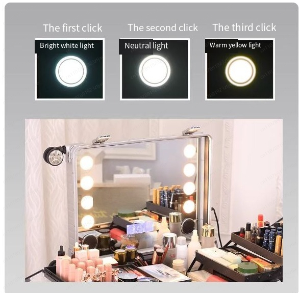 22인치 트롤리 여행 가방 LED 조명 거울 수납함 알 - Beauty Makeup Table 리뷰 및 가격