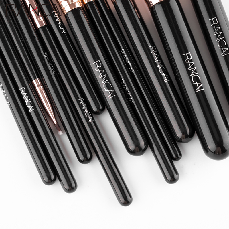 새로운 12pcs 블랙 실린더 메이크업 브러쉬 세트 블 - Beauty Makeup News 리뷰 및 가격