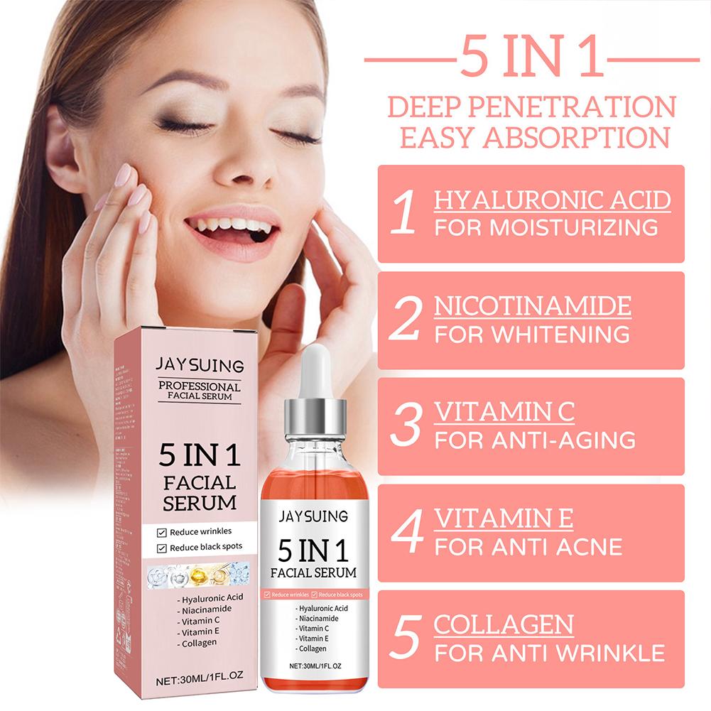 5-in-1 비타민 C & 히알루론산 페이스 세럼, 탄 - Vitamin C Serum Face 리뷰 및 가격