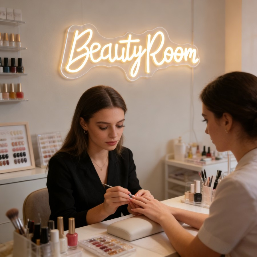 뷰티룸 네온사인 LED 마키 라이트, 메이크업 화장대, - Beauty Makeup Table 리뷰 및 가격