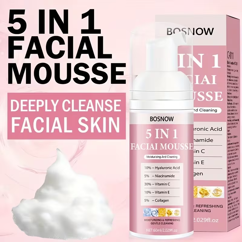 60ml 5-in-1 클렌징 무스/페이셜 클렌저, 간편 - Vitamin C Serum Face 리뷰 및 가격