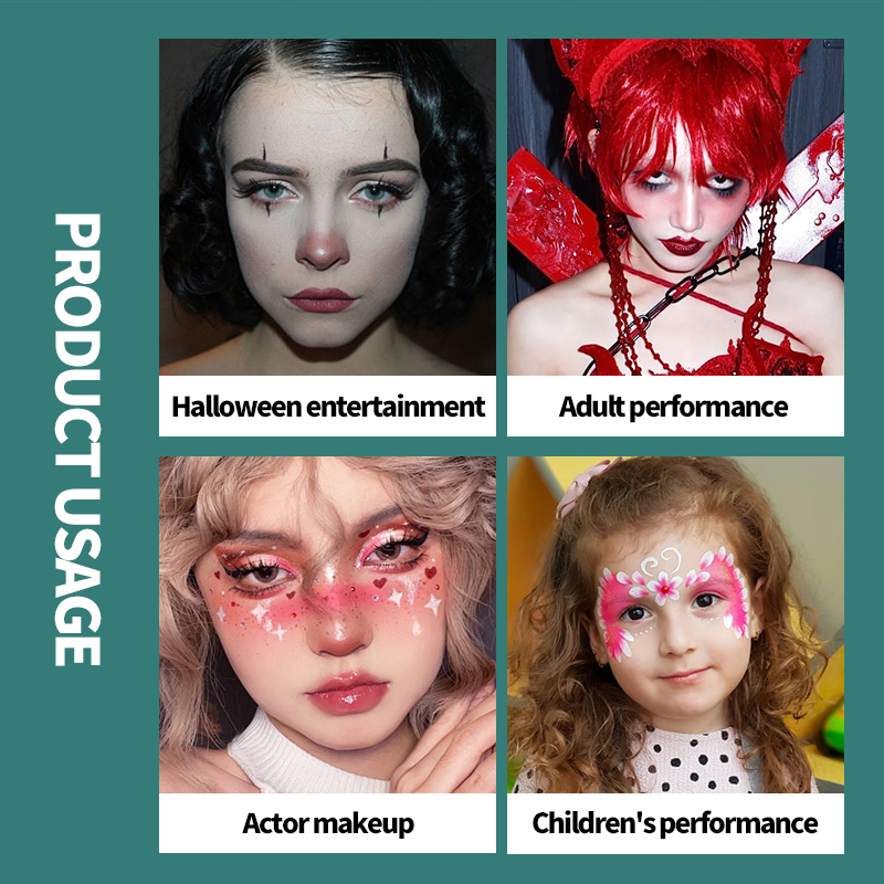 42가지 색상 수용성 글리터 페이스 바디 페인트, 바디 - Beauty Makeup Pictures 리뷰 및 가격