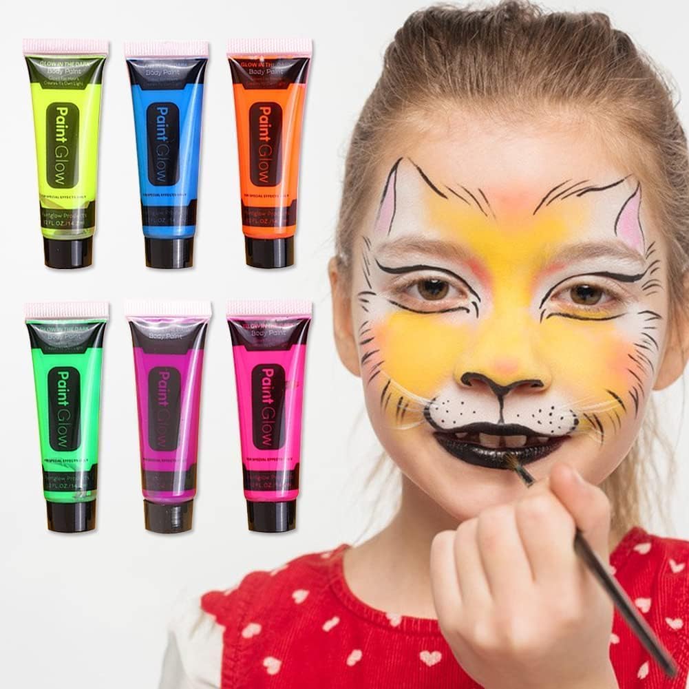 어둠 속에서 빛나는 페이스 바디 페인트, 워셔블 네온  - Beauty Makeup Pictures 리뷰 및 가격