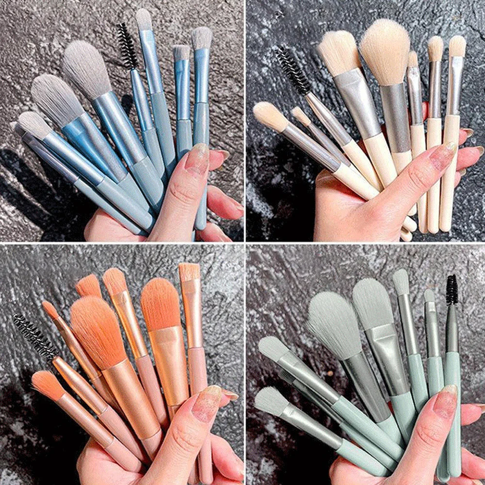 새로운 8Pcs 메이크업 브러쉬 세트 메이크업 컨실러  - Beauty Makeup News 리뷰 및 가격