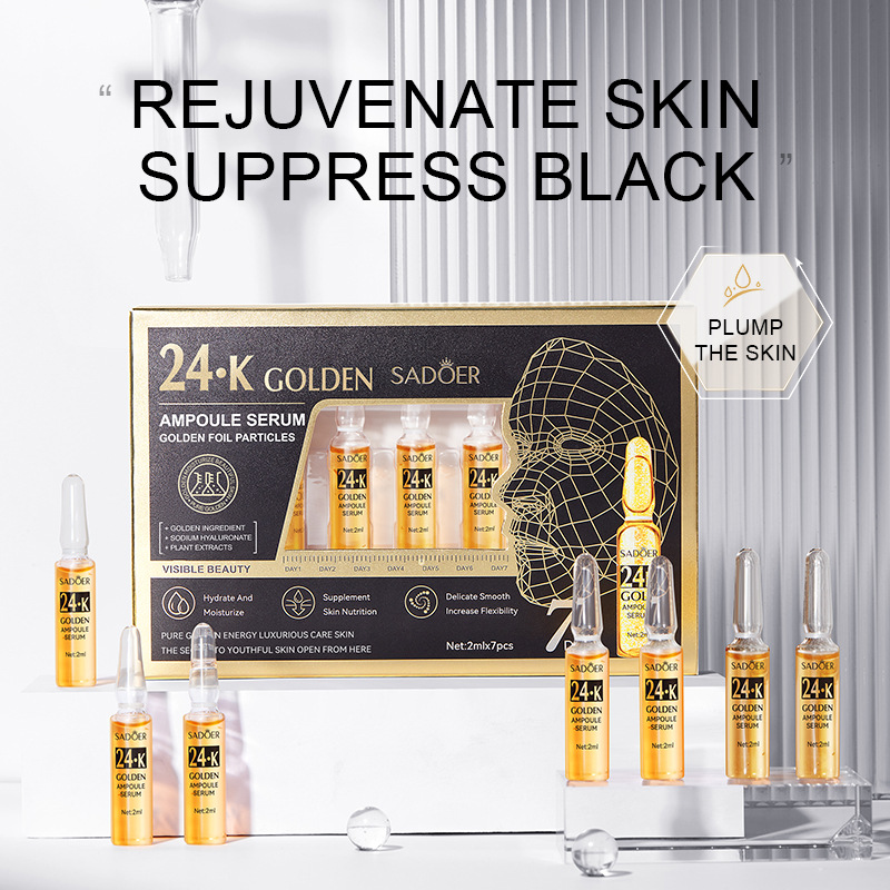 7pcs/Kit SADOER 앰플 비타민 C 24K 골 - Vitamin C Serum Face 리뷰 및 가격