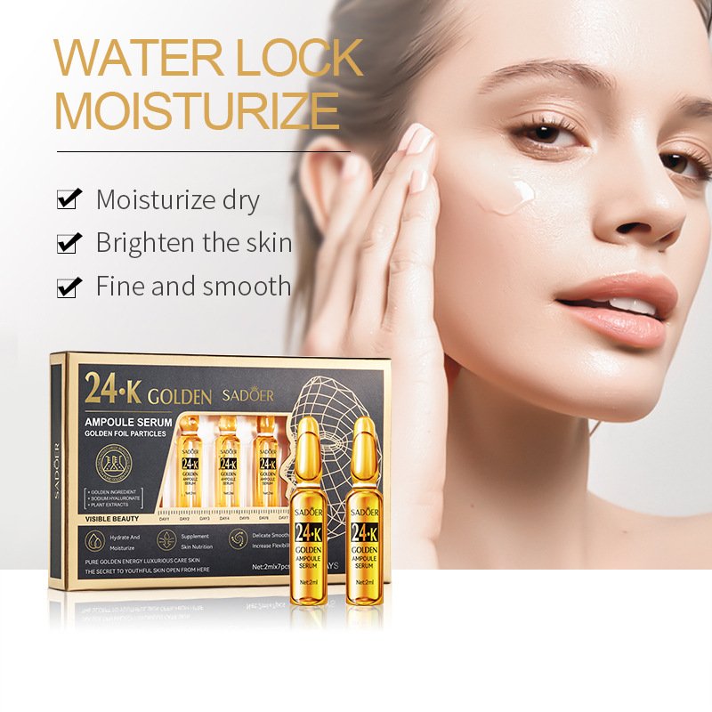 7pcs/Kit SADOER 앰플 비타민 C 24K 골 - Vitamin C Serum Face 리뷰 및 가격