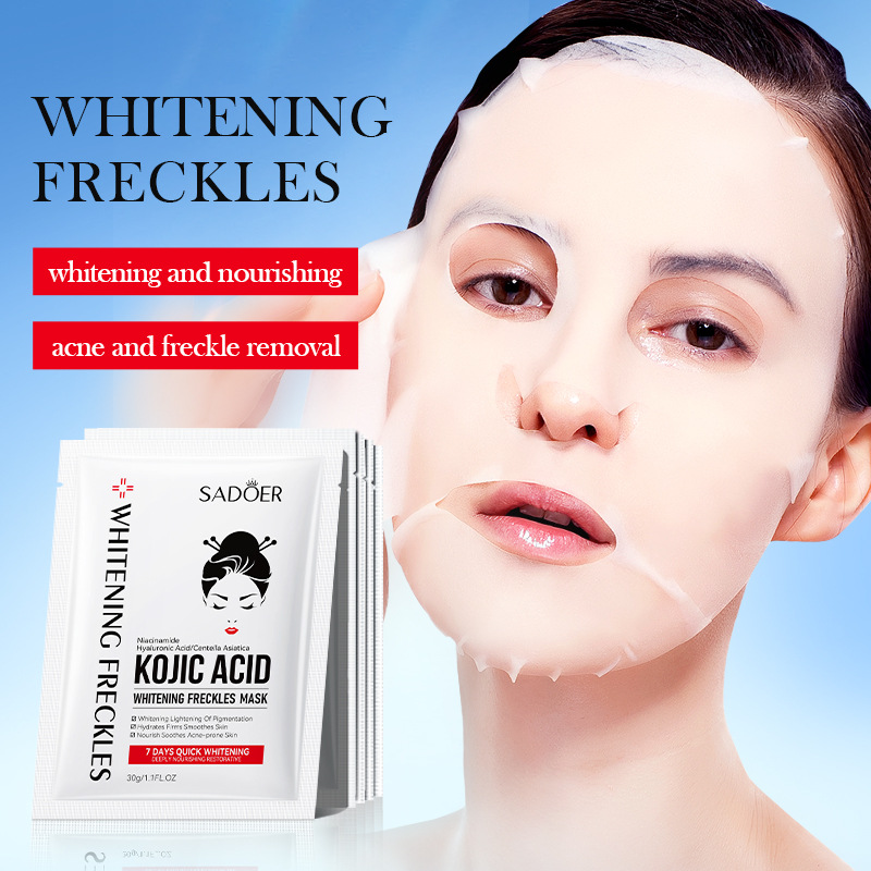 5pcs SADOER 코직산 페이스 마스크 모이스춰 라 - Sheet Face Mask Pack 리뷰 및 가격
